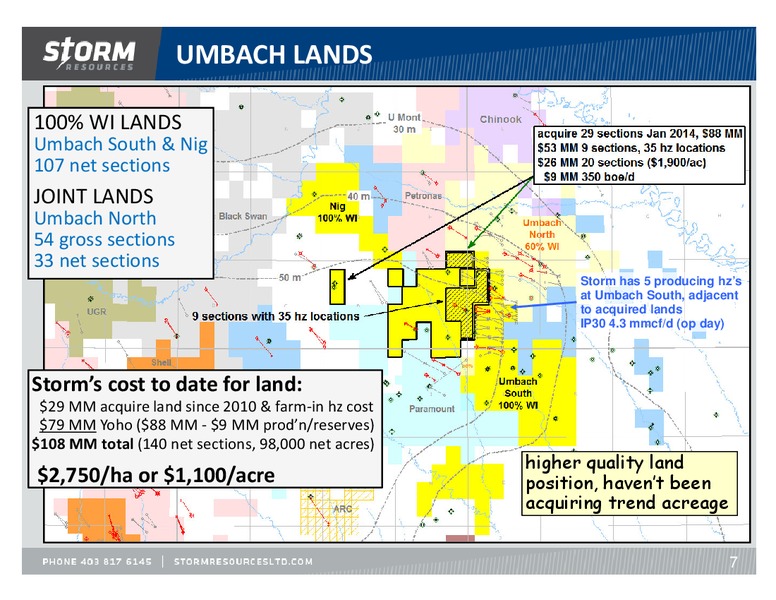 UPDATE – Storm Resources Ltd. – slide 7