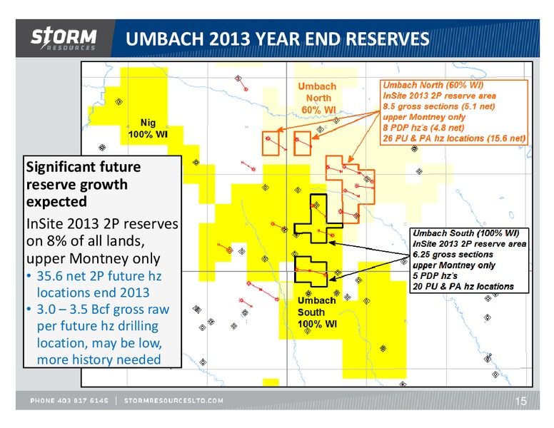 UPDATE – Storm Resources Ltd. – slide 15
