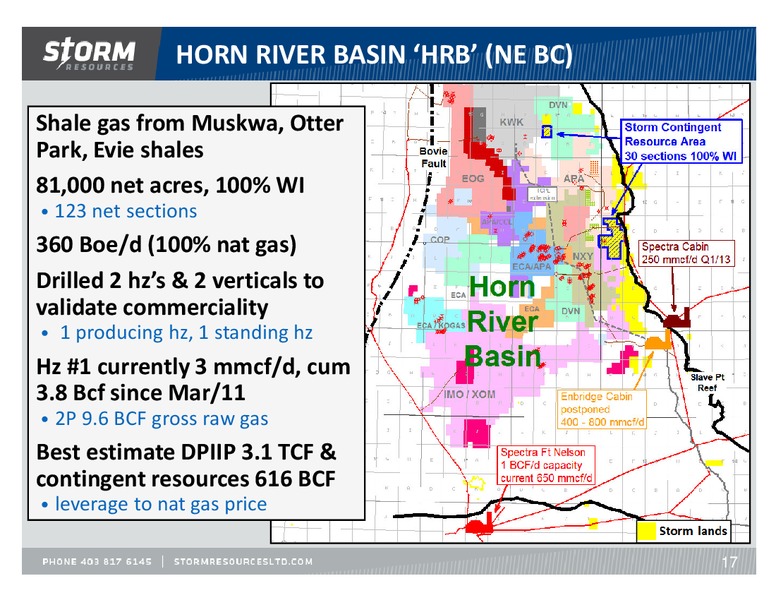 UPDATE – Storm Resources Ltd. – slide 17