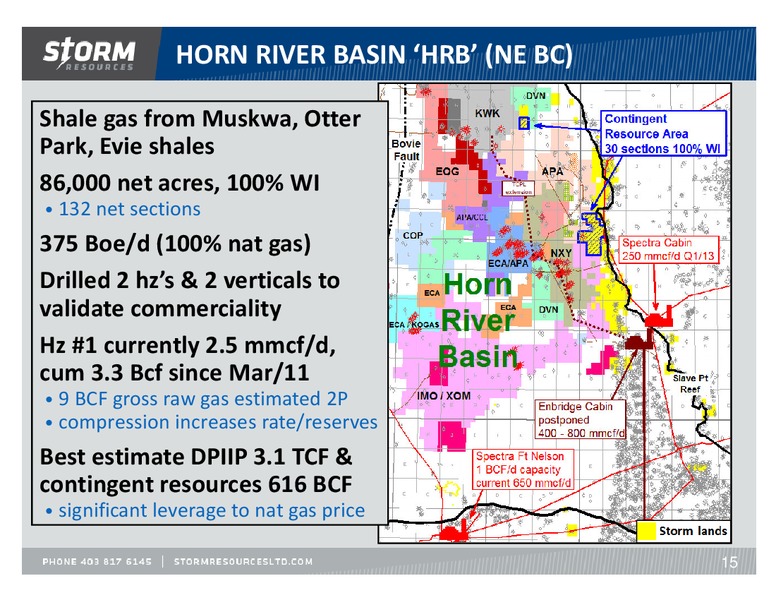 SEPTEMBER 2013 OPERATIONS UPDATE – Storm Resources Ltd. – slide 15