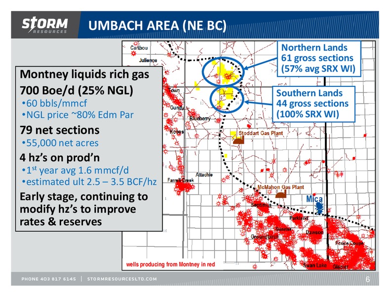 PETERS & CO LIMITED 2012 ENERGY CONFERENCE – Storm Resources Ltd. – slide 6