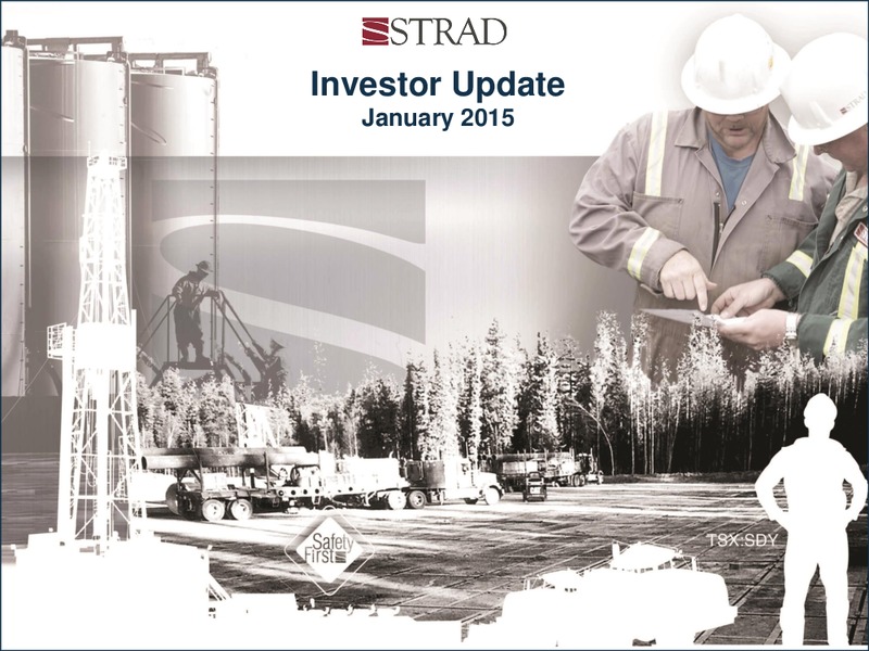 INVESTOR UPDATE – Strad Energy Services – slide 1