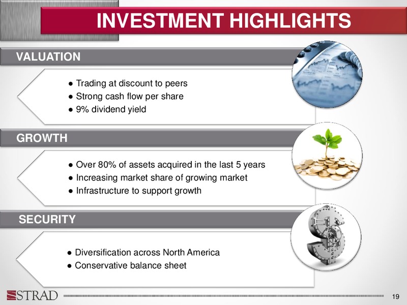 INVESTOR UPDATE – Strad Energy Services – slide 18