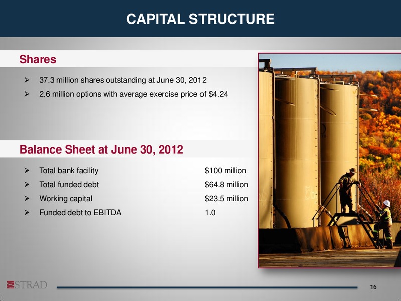 PETERS & CO LTD 2012 NORTH AMERICAN OIL & GAS CONFERENCE – Strad Energy Services – slide 15