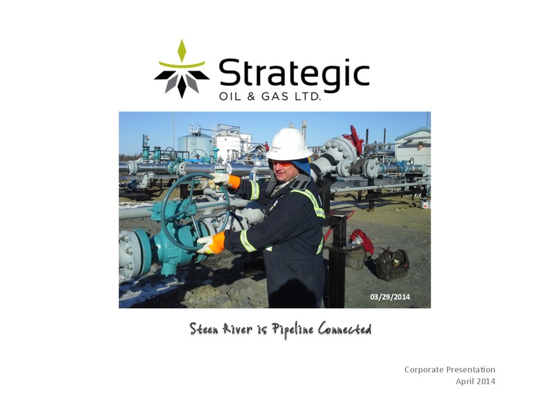 Corporate Presentation – Strategic Oil & Gas Ltd. – slide 1