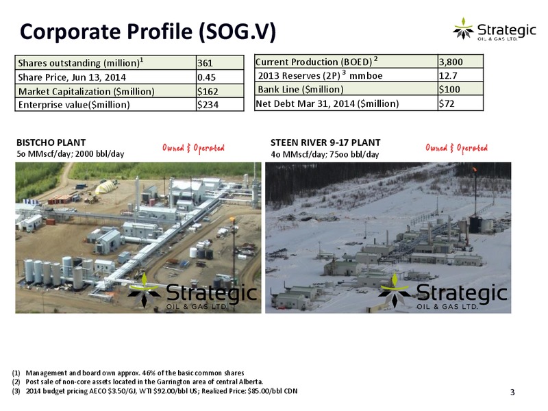INVESTOR PRESENTATION – Strategic Oil & Gas Ltd. – slide 2