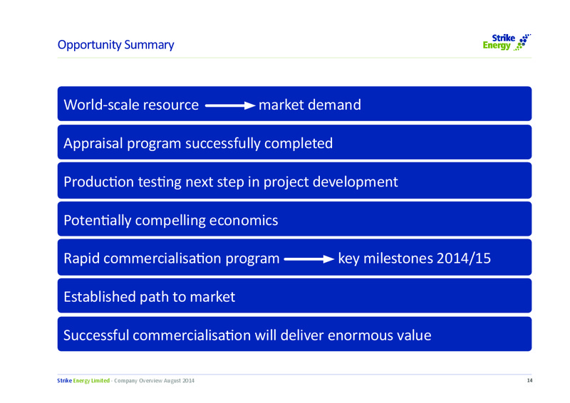 Royal International Convention Centre Brisbane – Strike Energy Ltd – slide 14