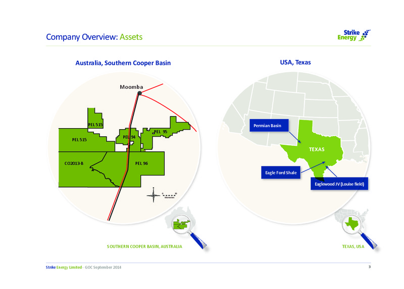Good Oil Conference – Strike Energy Ltd – slide 3