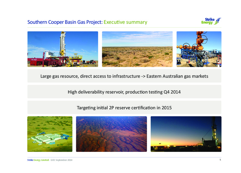 Good Oil Conference – Strike Energy Ltd – slide 5