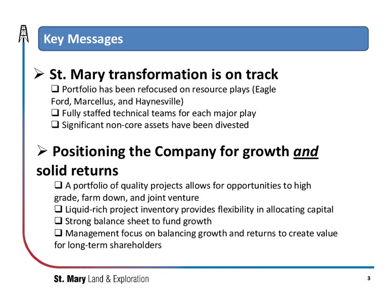 IPAA OGIS East – St Mary Land  Exploration Company – slide 2