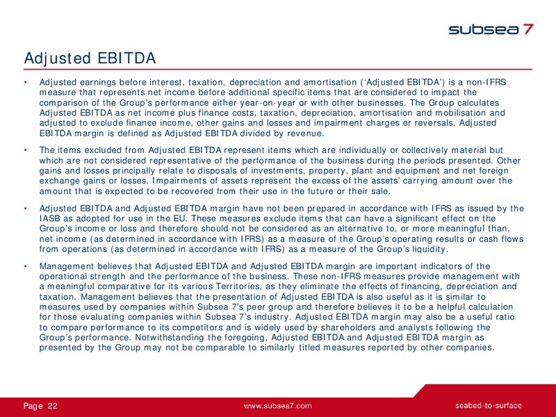 Q4 and Full Year 2013 – Subsea 7 Sa – slide 22