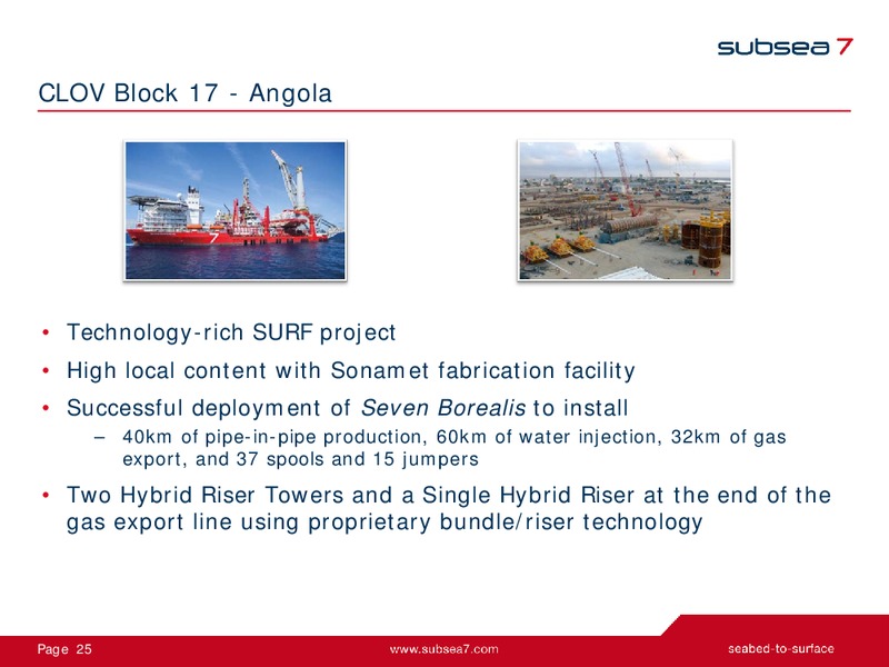 Q4 and Full Year 2013 – Subsea 7 Sa – slide 25