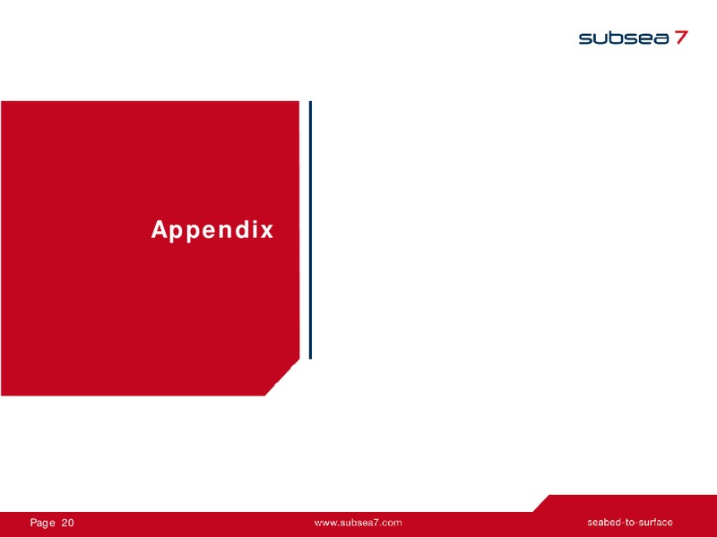 Q1 2015 EARNINGS CALL – Subsea 7 Sa – slide 19