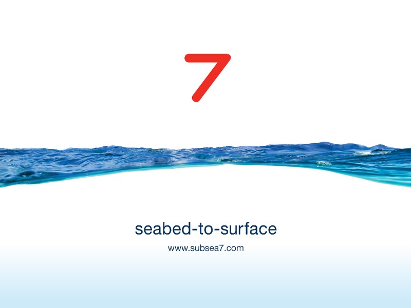 Q1 2015 EARNINGS CALL – Subsea 7 Sa – slide 34
