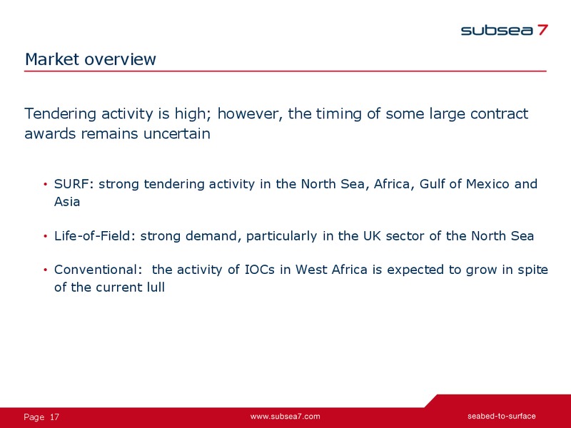 2014 Citi Global Energy & Utilities Conference – Subsea 7 Sa – slide 17