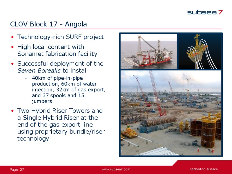 Q2 2014 Earnings Presentation – Subsea 7 Sa – slide 27