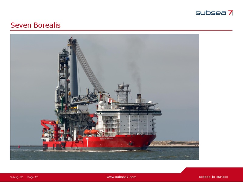 Q2 2012 EARNINGS CALL – Subsea 7 Sa – slide 14