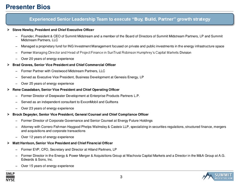 SMLP 2014 Analyst Day – Summit Midstream Partners, Lp – slide 3