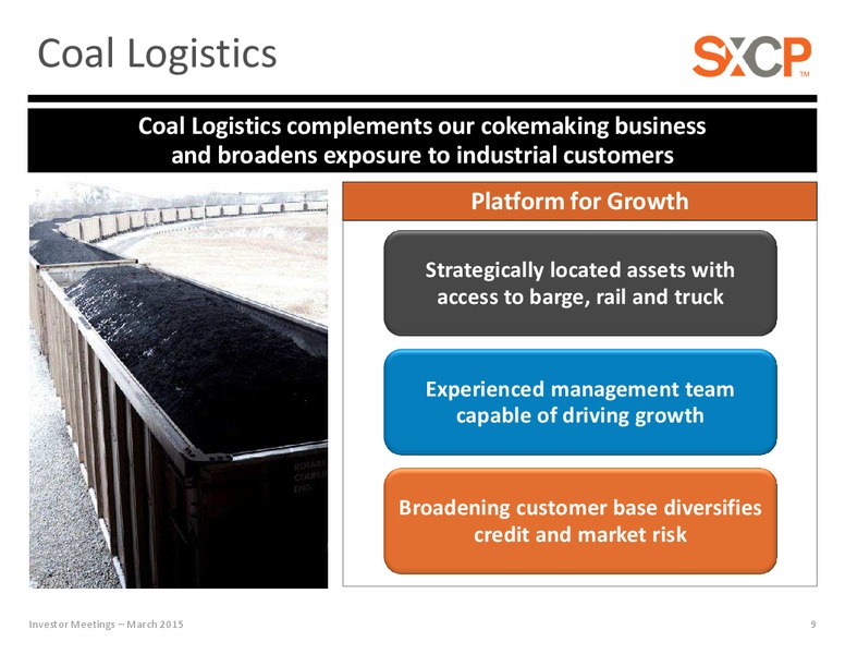 Investor Presentation – Suncoke Energy Inc. – slide 9