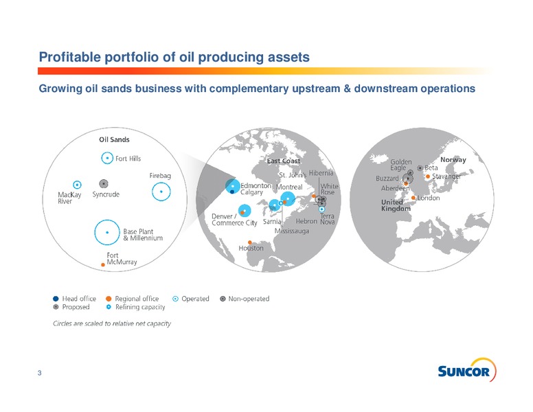 Investor Presentation – Suncor Energy Inc. – slide 3