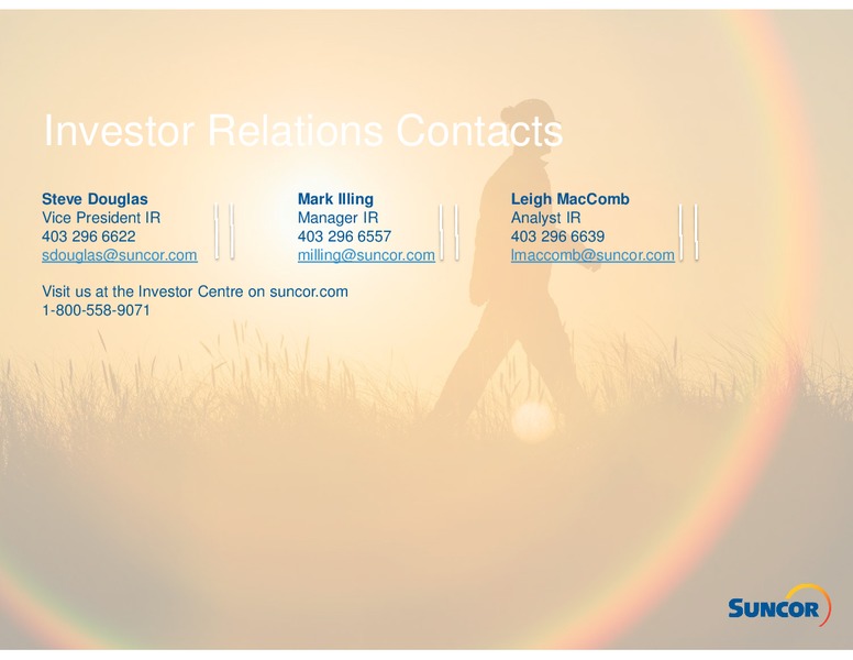 Q1 2015 EARNINGS CALL – Suncor Energy Inc. – slide 25