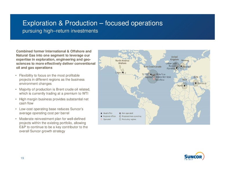 Q2 2011 EARNINGS CALL – Suncor Energy Inc. – slide 17