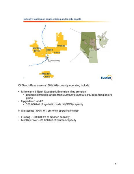 Oil Sands And In Situ – Suncor Energy Inc. – slide 7