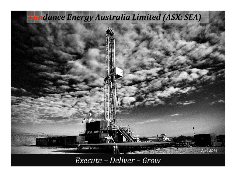 INVESTOR PRESENTATION – Sundance Energy Australia Limited – slide 1