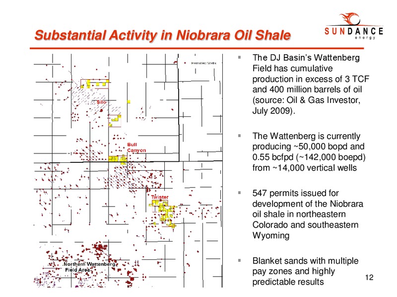 Q4 2011 EARNINGS CALL – Sundance Energy Australia Limited – slide 12