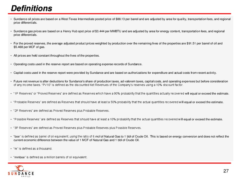 Investor Presentation – Sundance Energy Australia Limited – slide 24