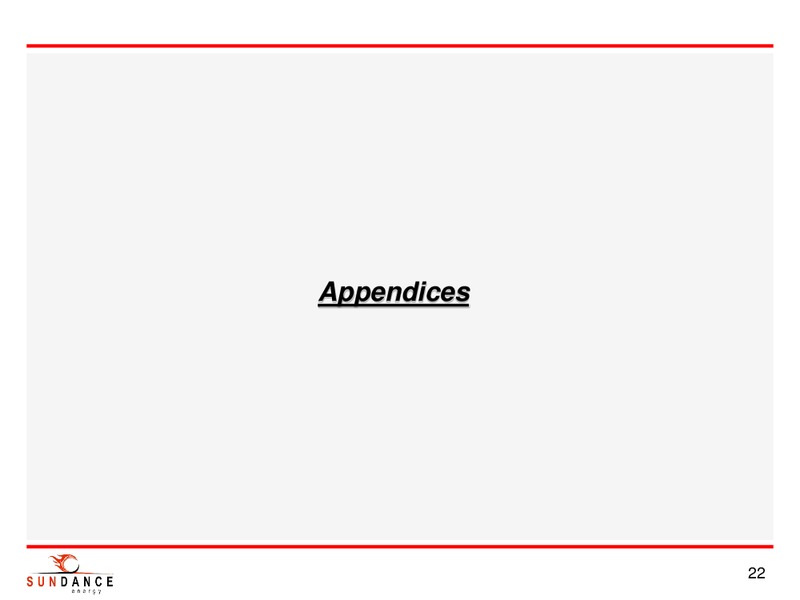 INVESTOR PRESENTATION – Sundance Energy Australia Limited – slide 20