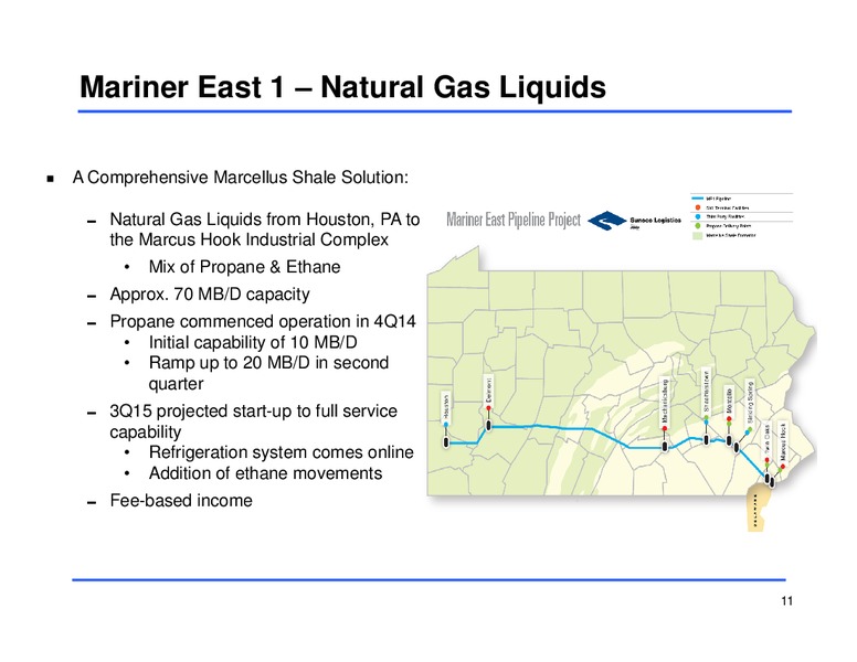 Fourth Quarter 2014 Earnings Conference Call – Sunoco Logistics Partners L.P. – slide 10