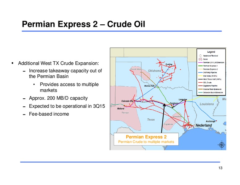 Fourth Quarter 2014 Earnings Conference Call – Sunoco Logistics Partners L.P. – slide 12