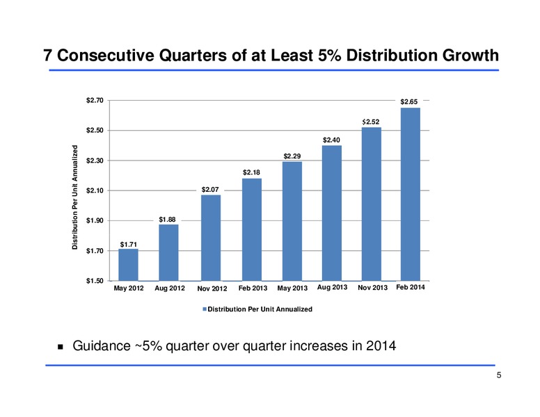 Fourth Quarter 2013 Earnings Conference Call – Sunoco Logistics Partners L.P. – slide 5