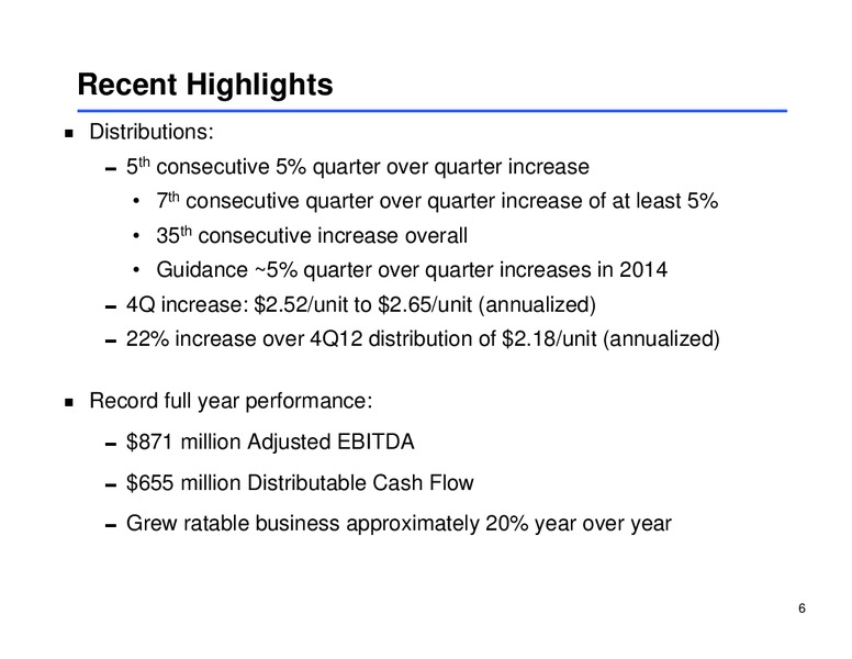 Midstream MLP Corporate Access Day – Sunoco Logistics Partners L.P. – slide 5