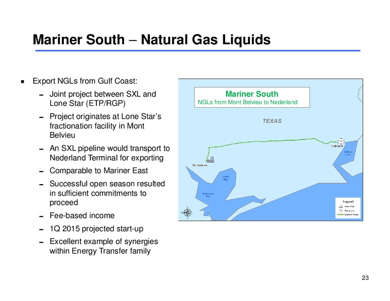 APRIL 2014 ANNUAL INVESTOR PRESENTATION – Sunoco Logistics Partners L.P. – slide 22