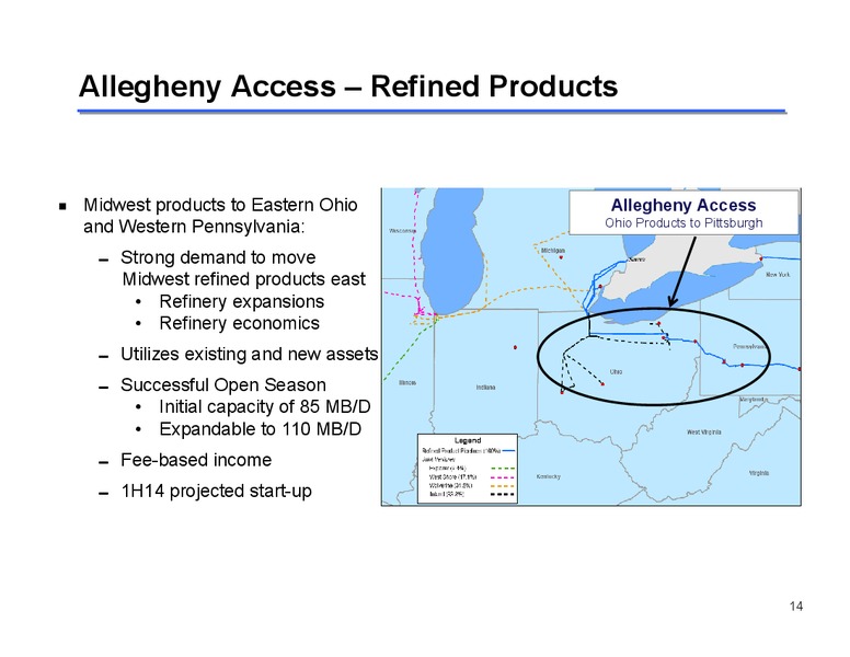 2013 ANNUAL INVESTOR PRESENTATION – Sunoco Logistics Partners L.P. – slide 14