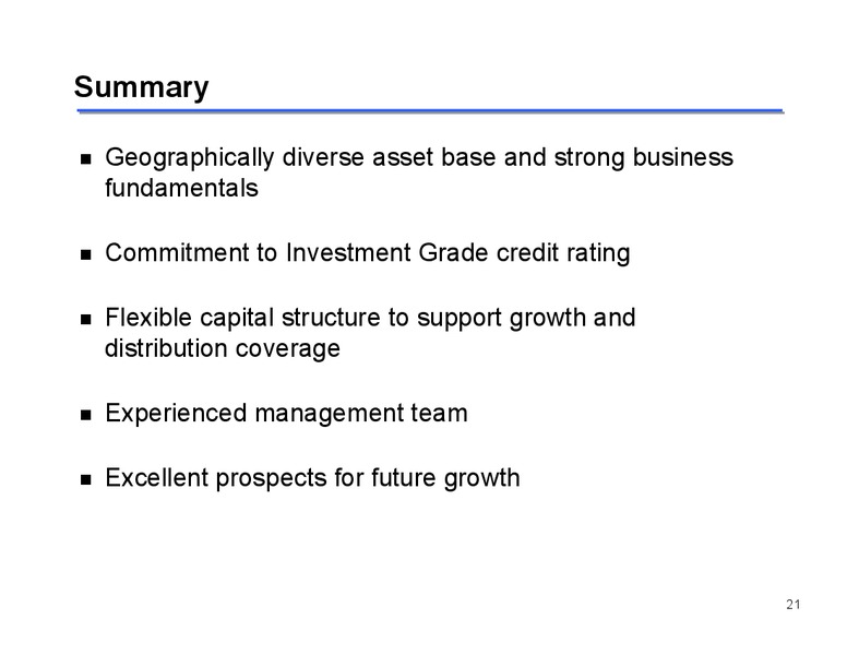 2013 ANNUAL INVESTOR PRESENTATION – Sunoco Logistics Partners L.P. – slide 21