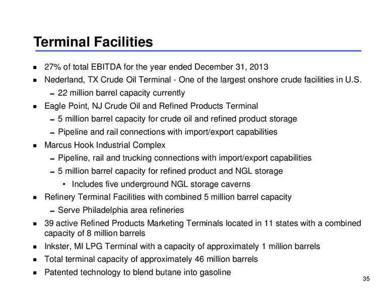 Citi MLP Midstream Infrastruture Conference – Sunoco Logistics Partners L.P. – slide 34