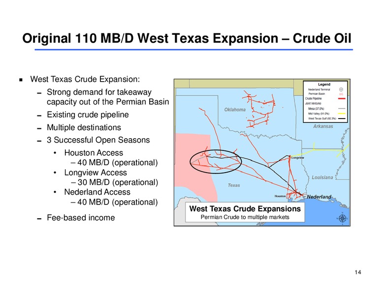 Investor Presentation – Sunoco Logistics Partners L.P. – slide 13