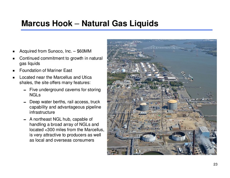 Investor Presentation – Sunoco Logistics Partners L.P. – slide 22