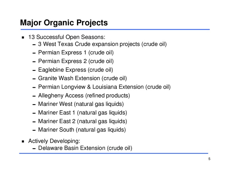 Third Quarter 2014 Earnings Conference Call – Sunoco Logistics Partners L.P. – slide 4
