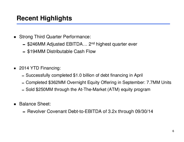 NOVEMBER 2014 CORPORATE PRESENTATION – Sunoco Logistics Partners L.P. – slide 5