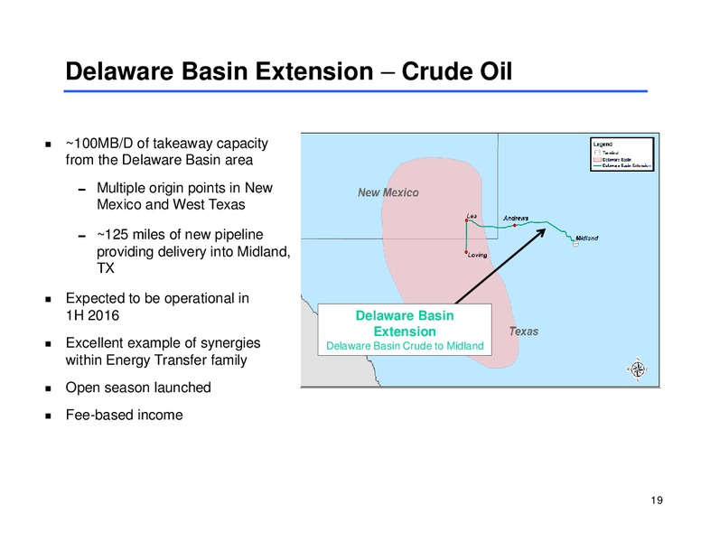 NOVEMBER 2014 CORPORATE PRESENTATION – Sunoco Logistics Partners L.P. – slide 18