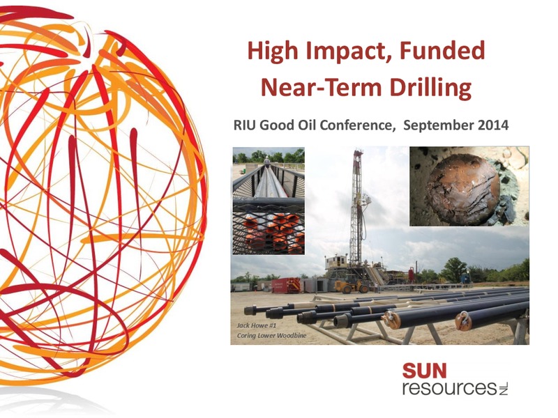 RIU Good Oil Conference – Sun Resources Nl – slide 1
