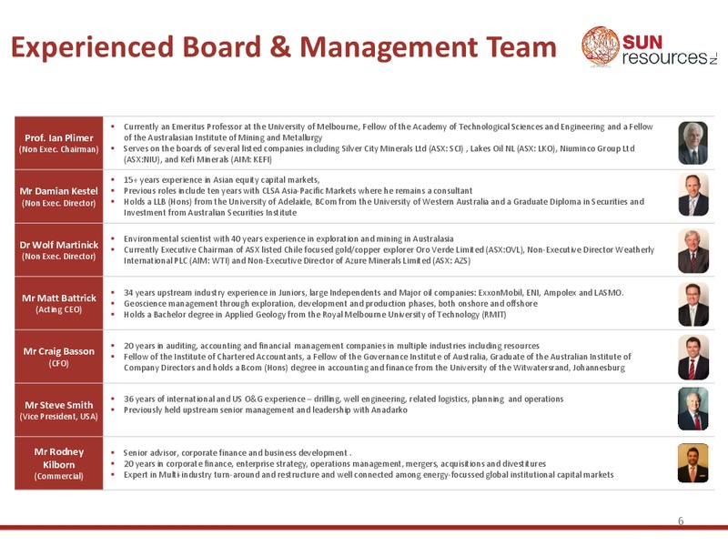 RIU Good Oil Conference – Sun Resources Nl – slide 5