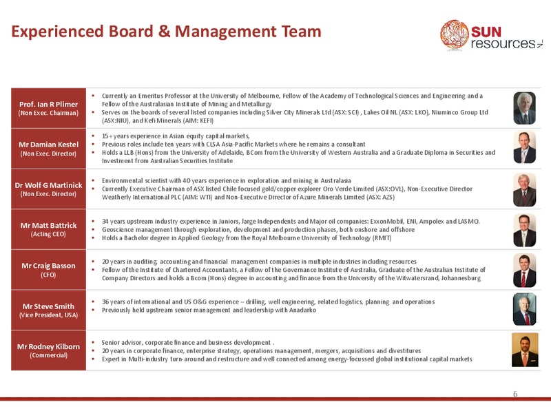 Investor Presentation – Sun Resources Nl – slide 5