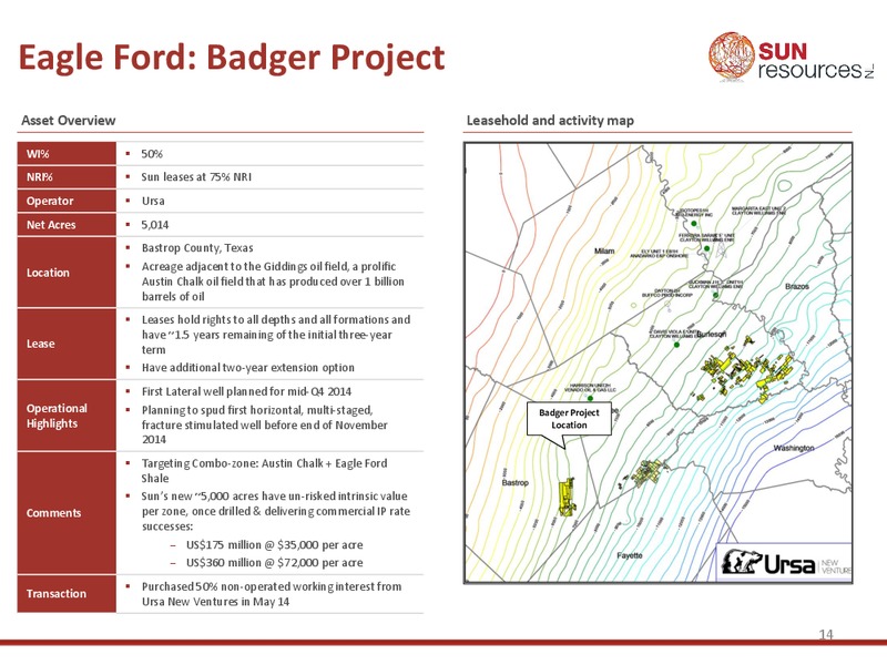RIU Good Oil Conference – Sun Resources Nl – slide 13