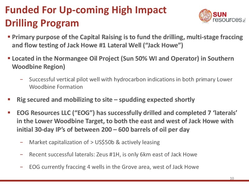 RIU Good Oil Conference – Sun Resources Nl – slide 9