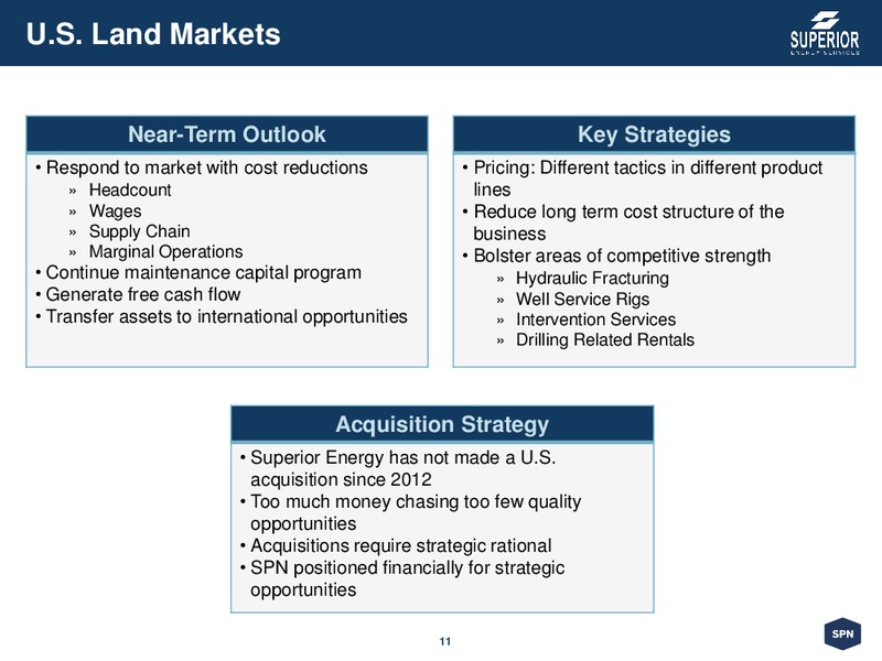 Corporate Presentation – Superior Energy Services, Inc. – slide 11